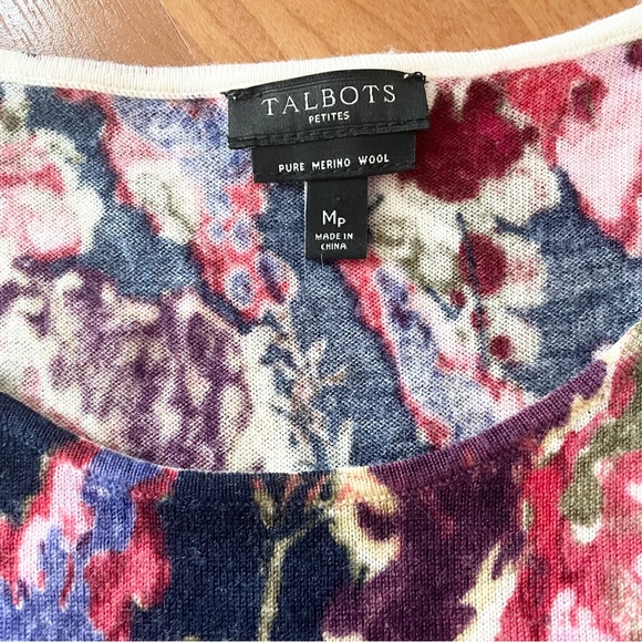 Talbots Floral Sweater - Picture 3 of 4